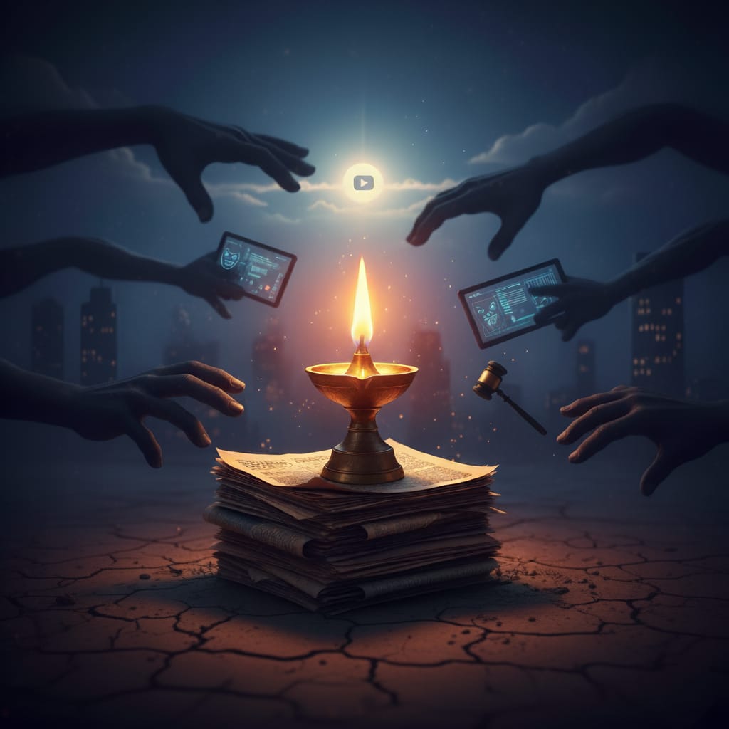 सत्याचा दिवा आणि सावल्यांची लांबी — राष्ट्रीय पत्रकार दिनानिमित्त भारताच्या प्रसारमाध्यमांची वास्तविकता