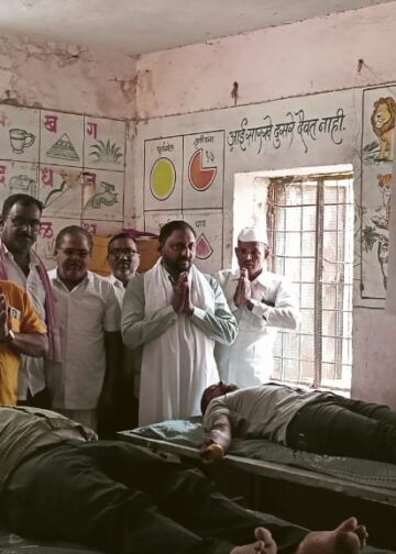 वाडे येथे धन निरंकार मंडळामार्फत रक्तदान शिबीर. ४० रक्तदात्यांनी केले रक्तदान.!!!