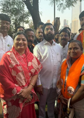 नवनिर्वाचित नगराध्यक्षा यांना उपमुख्यमंत्री एकनाथ शिंदे यांचा आशीर्वाद.!!!