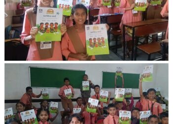 मातोश्री विद्यामंदिरात अगस्त्या इंटरनॅशनल फाउंडेशन व आय.टी.सी. यांच्या वतीने प्लास्टिक कचरा व्यवस्थापन पुस्तिकांचे वाटप.!!!