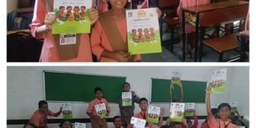 मातोश्री विद्यामंदिरात अगस्त्या इंटरनॅशनल फाउंडेशन व आय.टी.सी. यांच्या वतीने प्लास्टिक कचरा व्यवस्थापन पुस्तिकांचे वाटप.!!!