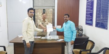 यशवंत नगर परिसरात सीसीटीव्ही कॅमेरे बसविण्याची मागणी.शिवसेनेचे उपशहर प्रमुख जितेंद्र आचारी यांचे पोलिस निरीक्षकांना निवेदन.!!!