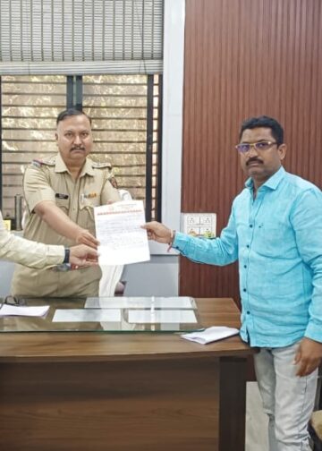 यशवंत नगर परिसरात सीसीटीव्ही कॅमेरे बसविण्याची मागणी.शिवसेनेचे उपशहर प्रमुख जितेंद्र आचारी यांचे पोलिस निरीक्षकांना निवेदन.!!!