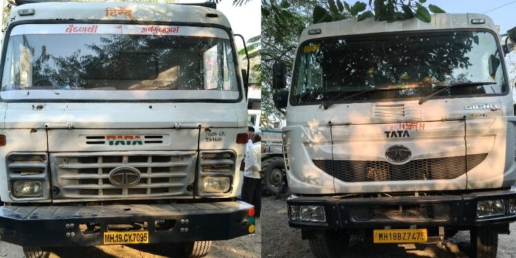 भडगाव पोलिसात दाखल गुन्ह्यातील २ डंपर फरार की,तहसीलदारांच्या आशीर्वादाने सोडले ? कायद्याला हरताळ.