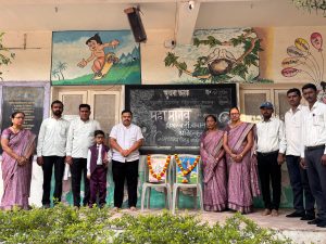 लाडकुबाई प्राथमिक विद्यामंदिर येथे डॉ. बाबासाहेब आंबेडकर यांची जयंती साजरा