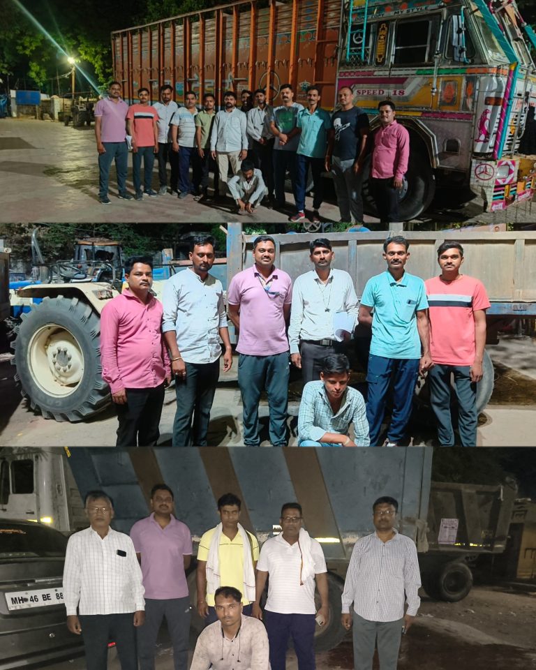 भडगाव तालुक्यात महसूल विभागाची अवैध वाळू माफियांवर धडक कारवाई; ट्रक, डंपर व ट्रॅक्टर जप्त.!!! 3 InCollage 20260618 121049449
